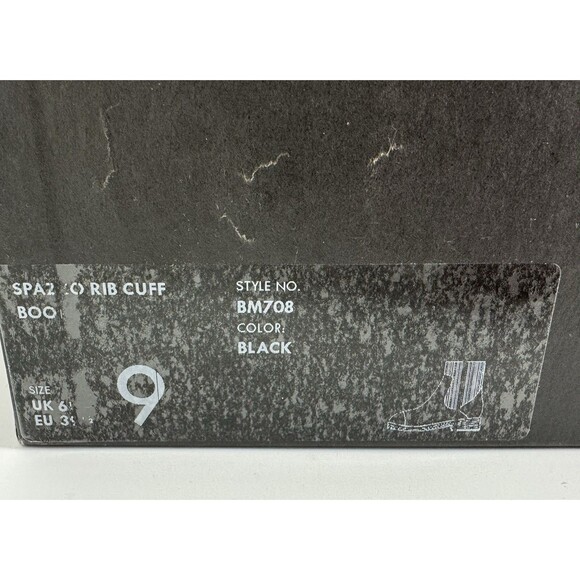 J.Crew Size 9 Spazzo Rib Cuff Ankle Boots In Italian Leather Black Round Toe NWB - Picture 11 of 13